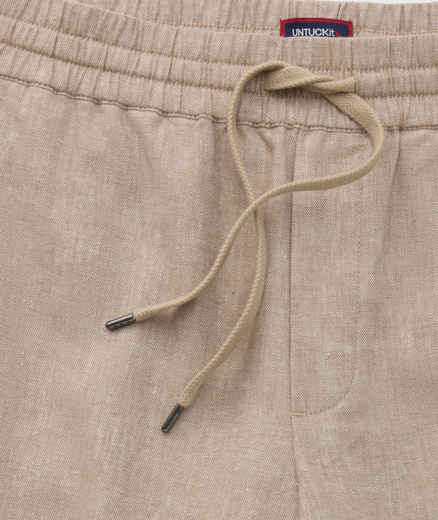 Linen-Cotton Utility Shorts
